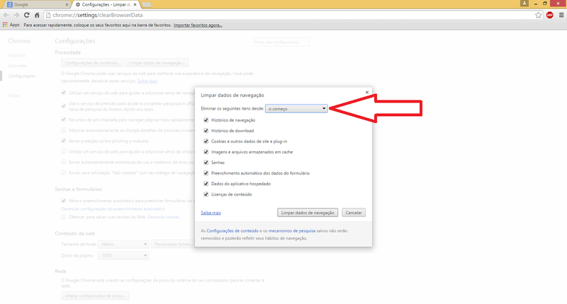 Arquivo:Limpar cache Google Chrome 2.png